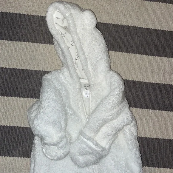 Carters cozy fleece zip up 3M - Picture 3 of 4